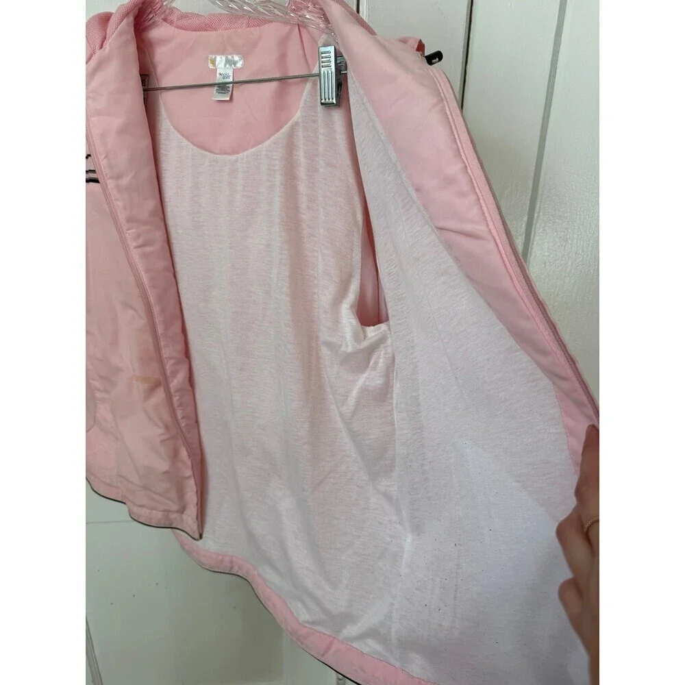 BOLD SPIRIT women’s size large pink zip up sweater